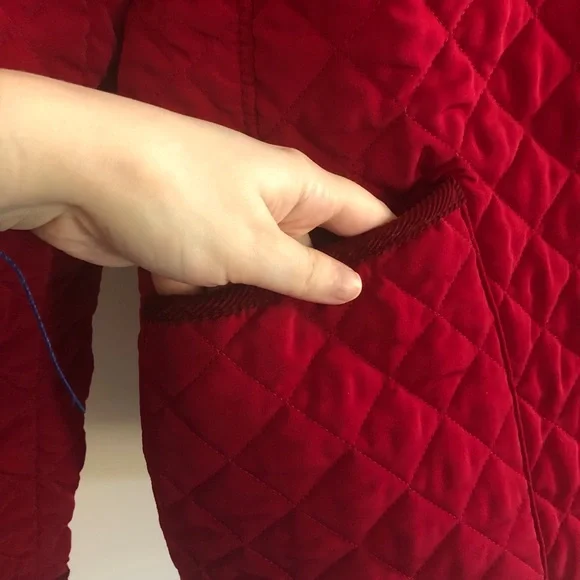 Vintage Covington Cranberry Red Quilted Jacket - Picture 4 of 9